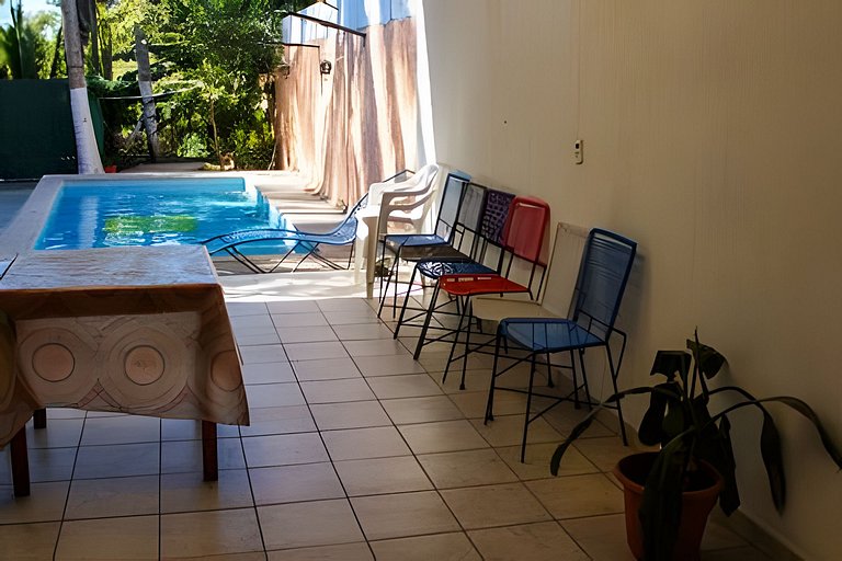 C1 Alberca privada a 5 min de la playa y manglar!