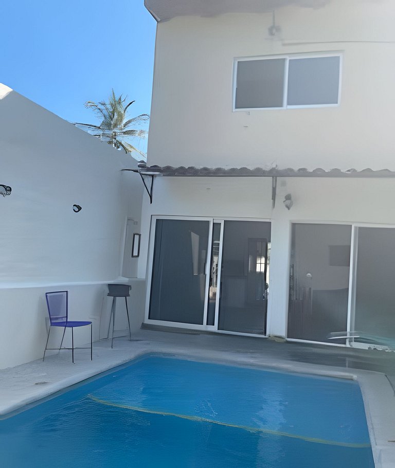 C9 Casas la colmena a 3 min playa alberca 2 rec.