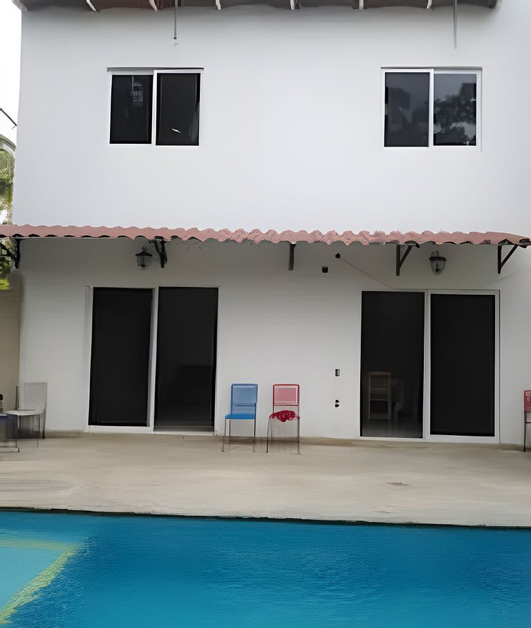 C7 Casas la colmena a 3 min playa alberca 4 rec,