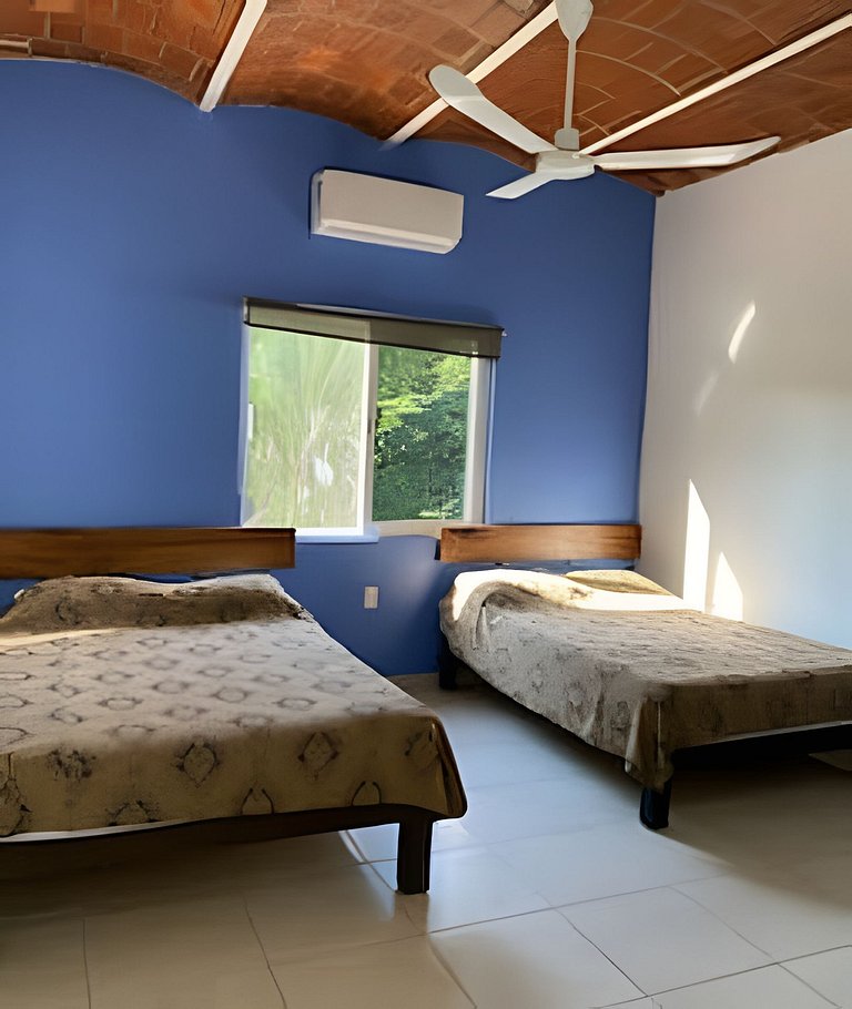 C7 Casas la colmena a 3 min playa alberca 4 rec,