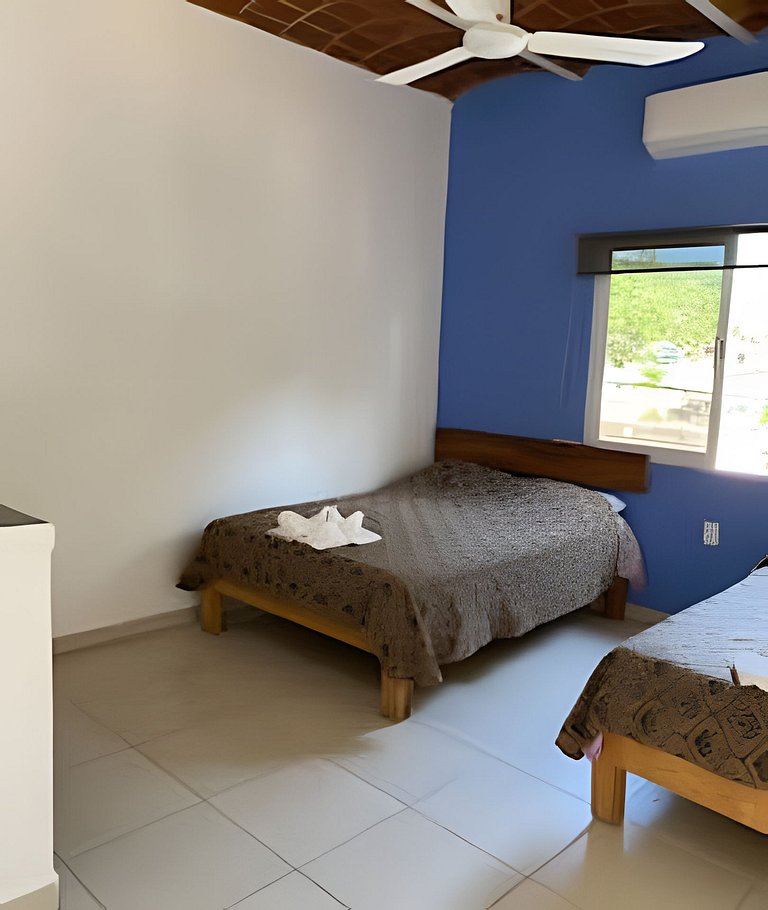 C7 Casas la colmena a 3 min playa alberca 4 rec,