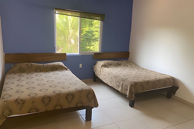 C7 Casas la colmena a 3 min playa alberca 4 rec,