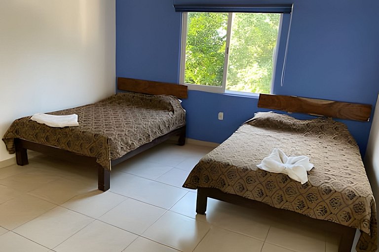 C7 Casas la colmena a 3 min playa alberca 4 rec,